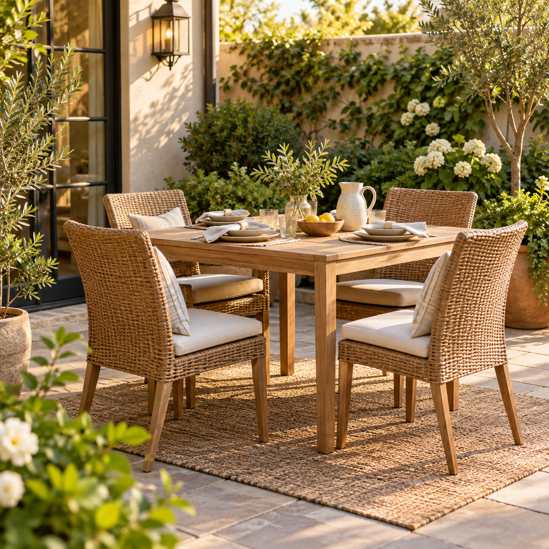 How to Make a Small Outdoor Dining Area Feel Inviting | Open Yard Living