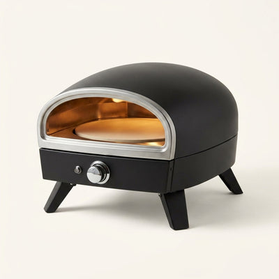 Propane Pizza Oven Built for Backyard Entertaining, 12 inch Stone, Rotatable Motor, Quick Heat-Up